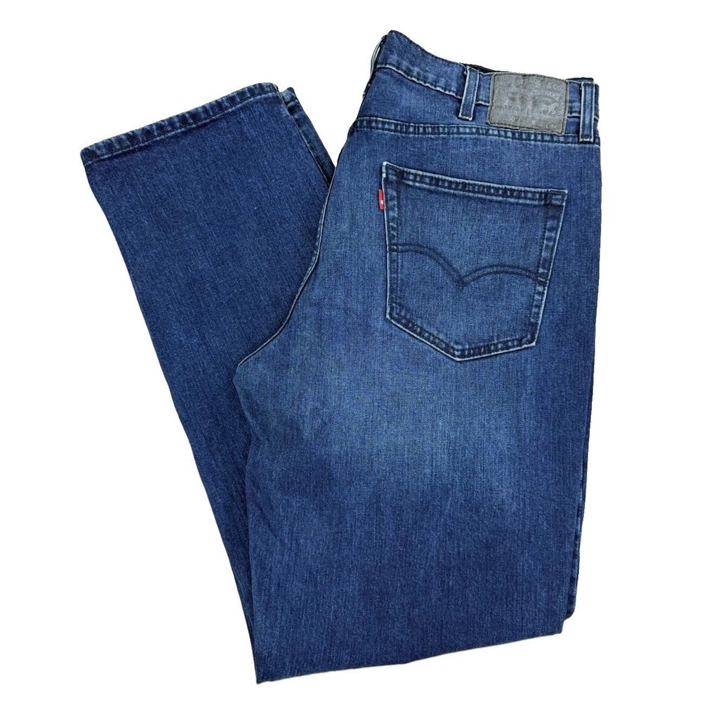 Levi's 550 Jeans Men's 38x34 Relaxed Blue Denim Dark Watch Stretch